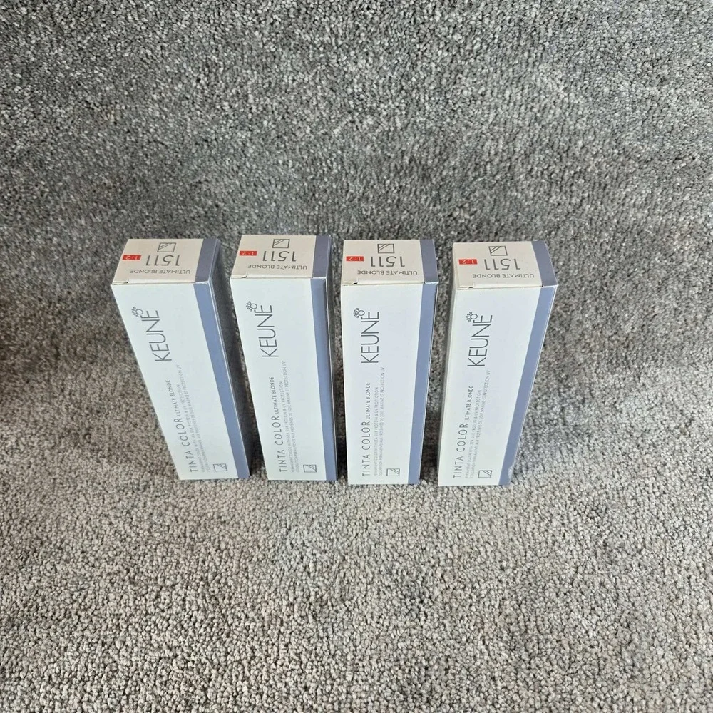 Keune Tinta Color 1511 Super Ash Blonde Ultimate Blonde Hair Color 4pk 2oz NEW